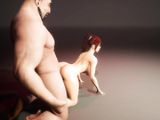 Busty RedHead 3D